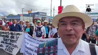 Calle Martí bloqueada por manifestación de pobladores de Rabinal Baja Verapaz [upl. by Neenwahs289]