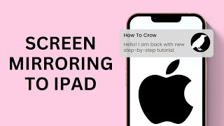 How to Use Screen Mirroring from iPhone to iPad [upl. by Ivana]