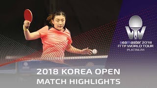 Chen Meng vs Cheng I Ching  2018 Korea Open Highlights 14 [upl. by Barnie807]