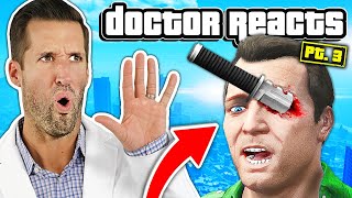 ER Doctor REACTS to Craziest Grand Theft Auto V GTA 5 Injuries 3 [upl. by Eecart493]