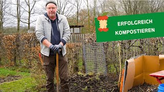 Erfolgreich kompostieren ♻️🍃 Kreisläufe im Kleingarten schließen [upl. by Theodor]