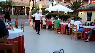 Zorbas restraunt greek dancing San stefanos 2009 [upl. by Eikcim]