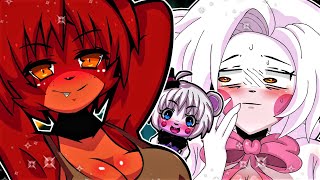 the FNaF ANIME GIRLS introduce FOXY and MANGLE FNIA Expanded Night 2 [upl. by Boles550]