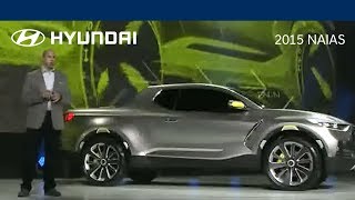 2015 NAIAS Santa Cruz Reveal Livestream  Auto Show  Hyundai [upl. by Ailemor]