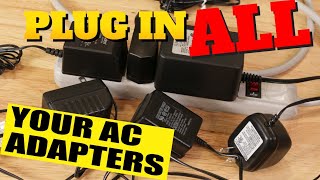 How to Plug In All of Your AC Adapters No Matter How Big They Are [upl. by Redyr]