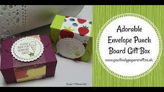 Adorable Envelope Punch Board Gift Box [upl. by Mcdowell907]