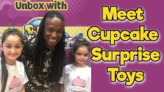 Meet Cupcake Surprise Toys  Elena and Clara interview at Kidtropolis Birmingham [upl. by Ainosal]