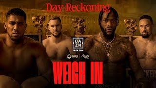 ANTHONY JOSHUA VS OTTO WALLIN amp DEONTAY WILDER VS JOSEPH PARKER WEIGH IN LIVESTREAM [upl. by Inihor]