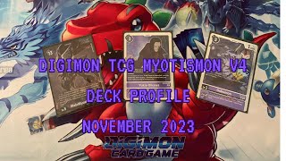 Digimon TCG Myotismon V4 Deck Profile Regional Championship [upl. by Marchal]