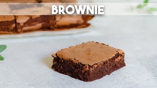 Brownie hace esta receta super húmedo y con capa crocante [upl. by Anikal]