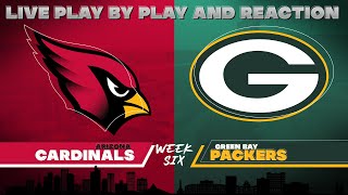 Cardinals vs Packers Live Play by Play amp Reaction [upl. by Yeltihw840]