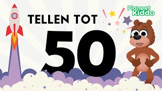 Leren Tellen Van 1 Tot 50 • Cijfers Leren • Leerzame Kinderfilmpjes • Number 1 to 50 in Dutch [upl. by Deach]