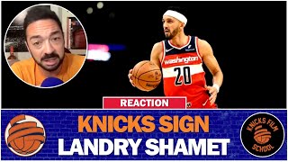 REACTION  Knicks Sign Landry Shamet To quotExhibit 9quot Contract [upl. by Don]