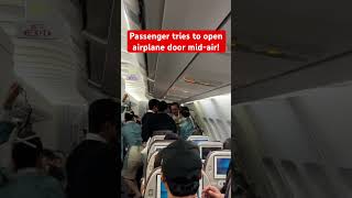 Passenger tries to open airplane door on Korean Air A330 airbus aviation turbulence [upl. by Anivram]