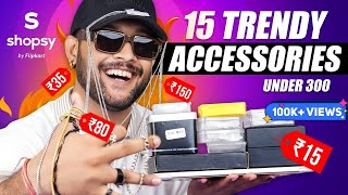 15 Best Men AccessoriesRingsChains on Shopsy 🔥 College Men Jewellery Haul 2024  ONE CHANCE [upl. by Nohtan]