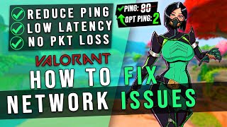 How to Fix ALL NETWORK ISSUES in VALORANT in 2024  Best Network Settings for Windows✅ [upl. by Lamoureux]