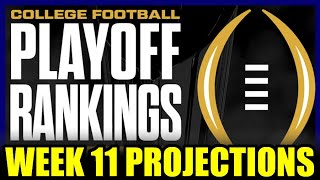 Projecting the First College Football Playoff Rankings of 2024 [upl. by Meehsar]