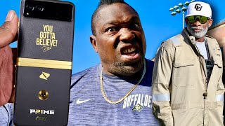 Colorado receivers TURN UP in practice amp Custom Coach Prime Phone REVEALED [upl. by Laddie905]