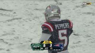 Jabrill Peppers with a LATE BIG HIT on Garrett Wilson [upl. by Ailemak]