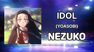 YOASOBI IDOL  Nezuko KamadoAkari Kito AI coverJPN [upl. by Adnomal]