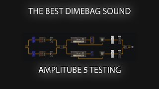 The Best Dimebag Tone With Plugins Amplitube 5 Testing [upl. by Aihsemat]