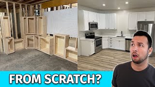 How to Build Kitchen Cabinets  START TO FINISH [upl. by Spillihp]