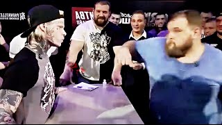 Slap contest Heavyweight Knockouts Compilation 2020 from Russia 200 KG guys Slap Contest [upl. by Terencio456]