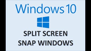 Windows 10  Split Screen amp Snap Assist  How to Use Multitasking Feature  Divide by Side Tutorial [upl. by Eniamor]