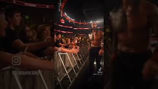 Roman Reigns amp Jimmy Uso Bad Blood Celebration with Fans WWE badblood celebration [upl. by Bette]