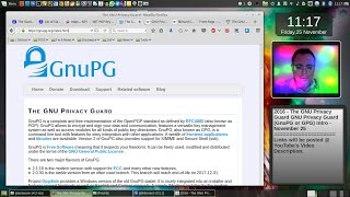 2016  The GNU Privacy Guard GnuPG or GPG Intro  November 25webm [upl. by Miksen278]