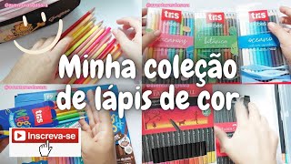 Vem ver minha coleção de lápis de cor 1 parte lapisdecor papelaria [upl. by Hereld]