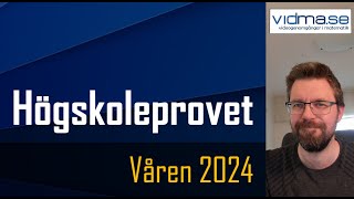 HÖGSKOLEPROVET VÅREN 2024 Båda kvantitativa provpassen [upl. by Amorete]