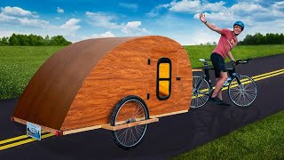 Building a Camper for my Bike Start to Finish [upl. by Pomcroy493]