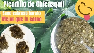 Chicasquil picadillo chaya en mexico Con papas Como hacer picadillo conpapa Recetas Esenciales [upl. by Anamor]