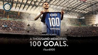 MAURO ICARDI  All 100 Inter Goals  Icardi100 ⚽️⚫️🔵 [upl. by Nonnel308]