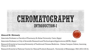 Chromatography introduction 1 [upl. by Norty]