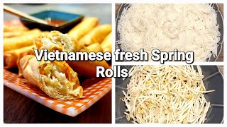 Todays Recipe Vietnamese fresh Spring Rolls II Step by Step [upl. by Chafee]