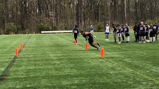 CFL Tryout 2019  Na’Quan Brown WR 83 For The Montreal Alouettes Football [upl. by Vaughn]