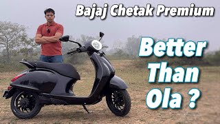 2024 Bajaj Chetak Premium EV Scooter Review  Better Range More Features [upl. by Kotta]