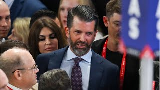 Get out of here Donald Trump Jr clashes with MSNBC reporter at RNC [upl. by Selwin]