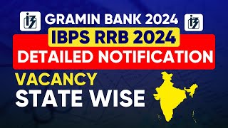 IBPS RRB DETAILED NOTIFICATION 2024 OUT  IBSP RRB State Wise Vacancy 2024  All Details [upl. by Anerroc]