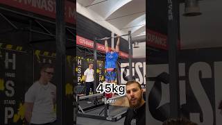 🚨NUOVO WORLD RECORD DI MUSCLE UP🚨 streetlifting calisthenics perte muscleup [upl. by Noreht850]