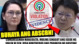 VIRAL Matapos IPILIT ang PRANKISA ng ABSCBN MARCOLETA PINATAOB si HONTIVEROS quotWALA KANG ALAMquot [upl. by Byram]