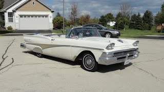 1958 Ford Fairlane 500 Skyliner with Retractable Top Opening  My Car Story with Lou Costabile [upl. by Wildermuth]