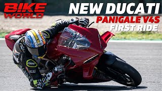 New Ducati Panigale V4  First Ride [upl. by Cyrill]