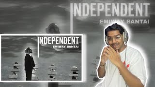 EMIWAY BANTAI  INDEPENDENT  PROD BY  TOKYO  OFFICIAL MUSIC VIDEO  REACTION VIDEO ZEON REACTS [upl. by Yale]