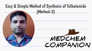 Synthesis of Tolbutamide Method ll for Medicinal Chemistry [upl. by Czarra]