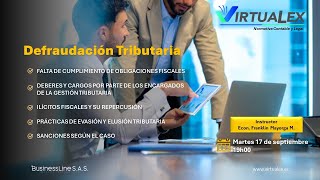 PROMO Webinar La Defraudación Tributaria [upl. by Blanka315]