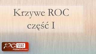 Krzywe ROC cz1 [upl. by Aenat281]