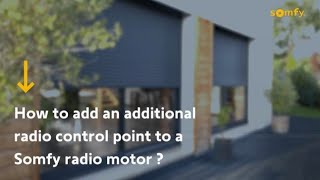 How to Add an Additional Radio Control Point to a Somfy Radio Motor [upl. by Robinette]